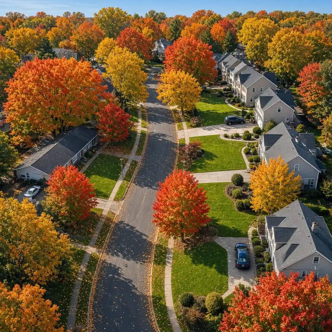 Aerial view of Fishkill NY — Dutchess County